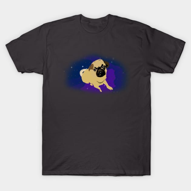 Cosmic Pug T-Shirt by k1ownkid